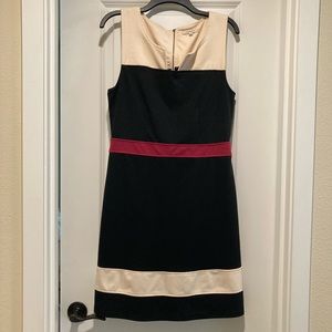 Cute color block fitted dress. Hawthorn, Size L.